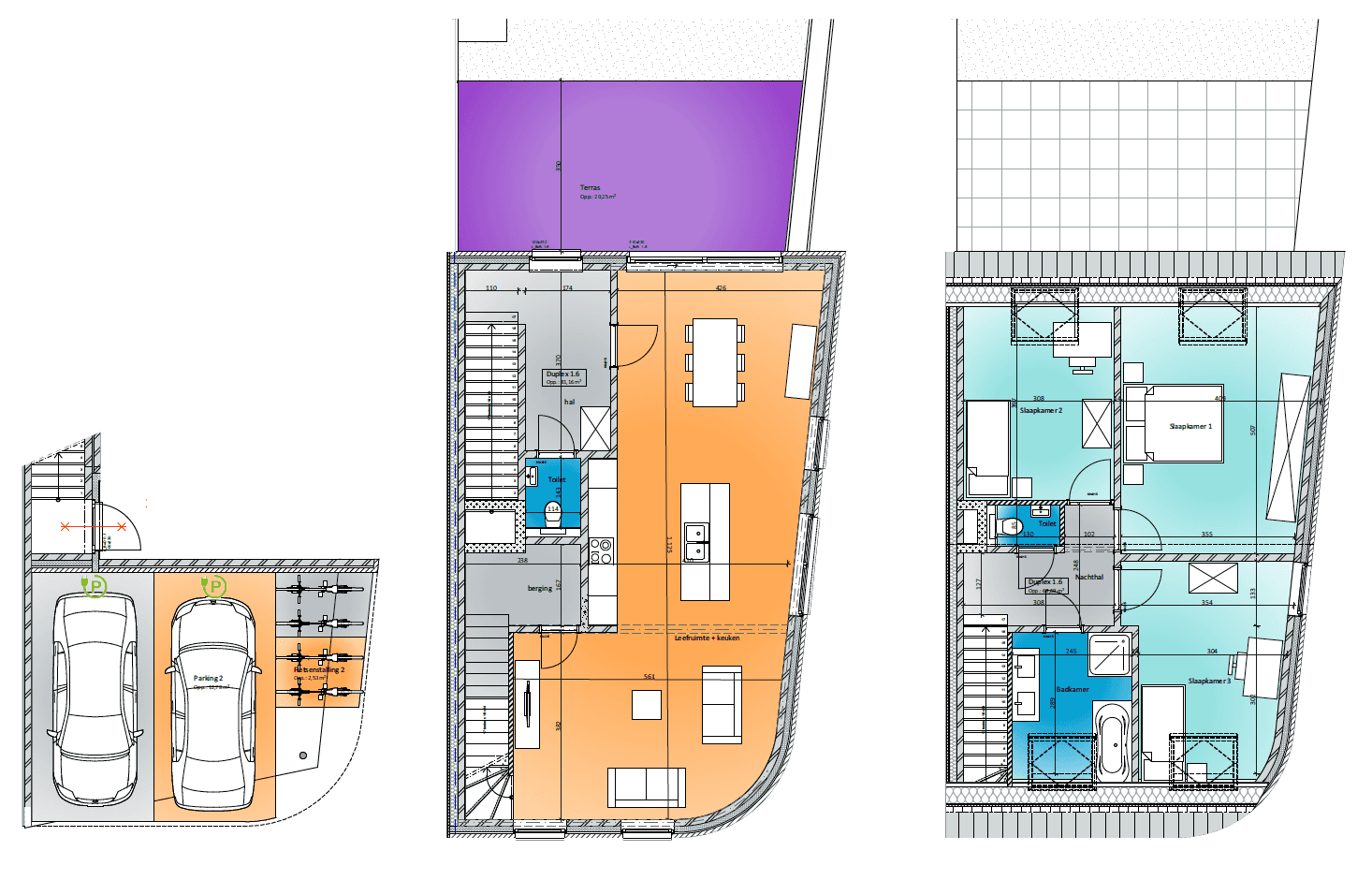 Duplex 1.6 - Plattegrond