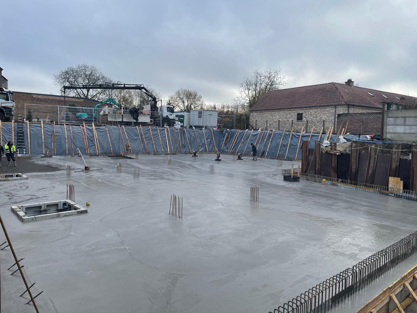 Constructie voortgang december